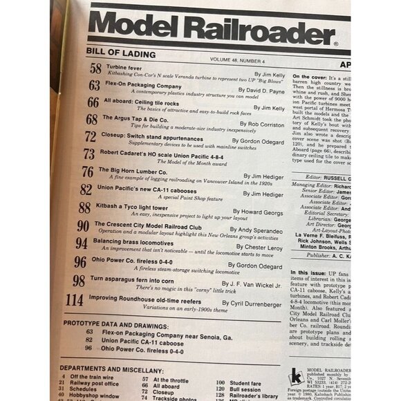 Vintage Model Railroader Magazines Lot of 6 Issues  JAN FEB MAR APR AUG DEC 1981 - Picture 9 of 13